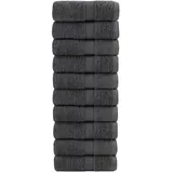 vidaXL SOLUND Handtuchset 10-tlg. Anthrazit
