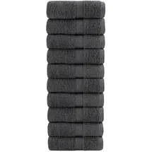 vidaXL SOLUND Handtuchset 10-tlg. Anthrazit
