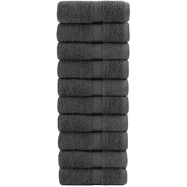 vidaXL SOLUND Handtuchset 10-tlg. Anthrazit