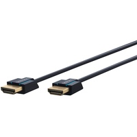 Clicktronic Ultraslim High Speed HDM-Kabel mit Ethernet Stecker an