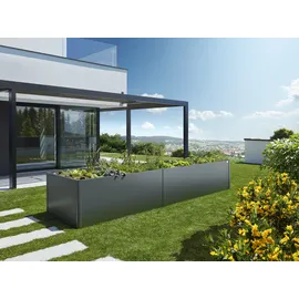 Biohort HochBeet 401 x 102 x 77 cm Dunkelgrau-Metallic