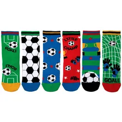 United Oddsocks Kinder Socken, 6 individuelle Socken - Geschenkbox, Motivsocken Little Champ 27-30