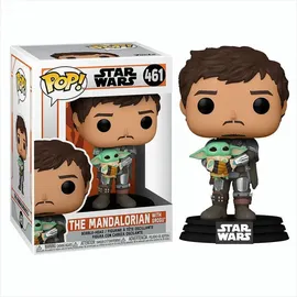 Funko Pop! Star Wars Mandalorian Mando Holding Child Vinyl Figur