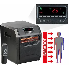 Sichler Haushaltsgeräte Infrarot-Raum-Schnellheizer 1,5 kW schwarz