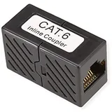 Roline RJ45-Kupplung Cat.6 ungeschirmt Schwarz