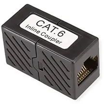 Roline RJ45-Kupplung Cat.6 ungeschirmt Schwarz