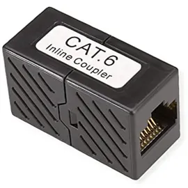 Roline RJ45-Kupplung Cat.6 ungeschirmt Schwarz