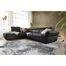 KAWOLA Sofa RISO Ecksofa mit motorischer Sitztiefenverstellung Leder