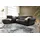 KAWOLA Sofa RISO Ecksofa mit motorischer Sitztiefenverstellung Leder