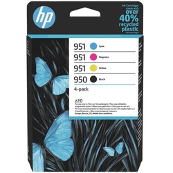 HP 4er-Set Tintenpatronen »6ZC65AE« HP 950 BK - HP 951 CMYK schwarz