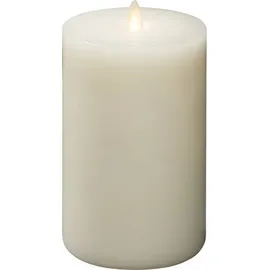 Konstsmide LED-Echtwachskerze 96 mm x 177 mm creme-weiß