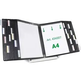 Tarifold Sichttafelsystem 434307 DIN A4 schwarz mit 30 Sichttafeln, 1 St.