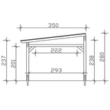 SKANHOLZ Sanremo 648 x 350 cm leimholz/natur