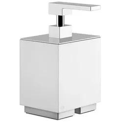 Gessi Rettangolo Accessoires Seifenspender Standversion, Behälter weiß, 20837030, Farbe: Kupfer PVD