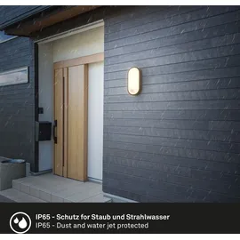 Brilo LED Wandlampe Aussen (IP65) 1 Schwarz