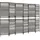 vidaXL Paravent 6-tlg. Grau Poly Rattan