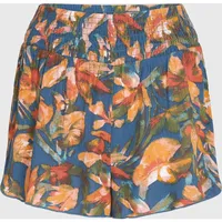 O'Neill Johnny Smocked Waist Shorts blue painted tropics M
