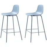 fjordform Barhocker, 2'er Stühlen, Blau