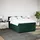vidaXL Boxspringbett 140 x 200 cm Dunkelgrün