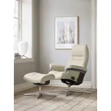 Stressless Stressless® Relaxsessel »Sunrise«, mit Cross Base, Größe S, M & L, Holzakzent Braun, blau