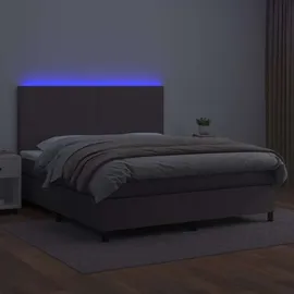 vidaXL Boxspringbett 160 x 200 cm Grau