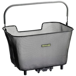 racktime Fahrradkorb System Korb „Baskit large“, 23 Liter, 43 x 31 x 24,5 cm, mit SnapitAda schwarz