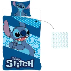 Lilo & Stitch Bettwäsche in Blau Wendebettwäsche für Kinder Bettbezug