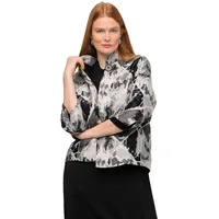 Ulla Popken Blazer beige | schwarz 42