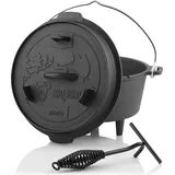 BBQ-Toro Dutch Oven DO45F 4,2 l Gusseisen schwarz