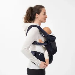 Physiologische Babytrage ab 9 Monate bis 15 kg - MH500 marineblau asphaltblau No Size