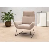 PLACES OF STYLE Sessel »Basic Relaxsessel« Extra hohe Rückenlehne, braun