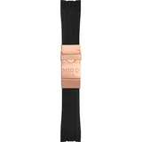 Mido - Kautschuk Multifort Kautschukband Braun, Schliesse Pvd Rosa M603013889 - braun