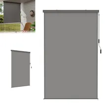 LZQ Seitenmarkise 250 x 160 cm Beige Polyester