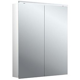 EMCO flat 2 Classic LED-Lichtspiegelschrank 60cm, mit LED-Aufsatzleuchte, 2 Türen 979706502