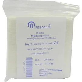 Fesmed Verbandmittel GmbH Mullkompressen 10 x 10 cm 10 St.