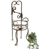 DanDiBo Ambiente DanDiBo Blumenhocker Metall Bronze Gold 10-1105 Blumenständer Modern Pflanzenständer Pflanzenhocker Pflanzensäule