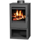 EEK A Kaminofen Holzofen Victoria Parma - 5.0 kW - Schwarz