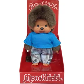 Monchhichi Junge mit Jeans 20cm, Sekiguchi SEKIGUCHI - Blau
