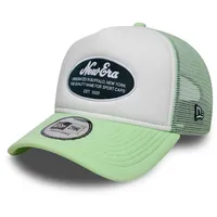 New-Era Schirmmütze Oval foam patch trucker newera in Weiss,