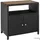 Tectake Geräteschrank Monscia 0,90 x 0,56 m Schwarz