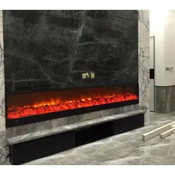 Sined Caminetto Etna Elektrischer 3metereinbaukamin Mit 1500 w Leistung Schwarz