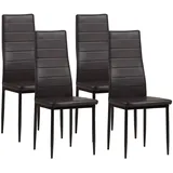 Albatros Esszimmerstuhl Milano Kunstleder braun 4er Set