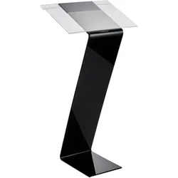 Bodenaufsteller Acryl CAPTION Pro A3, schwarz, Acryl (PMMA)