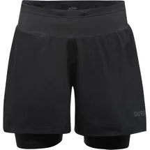 Gore Wear R5 2in1 Damenshorts Schwarz XXS
