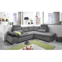 ed exciting design JAKARTA mit Bettfunktion, Kopfstützen, Nierenkissen etc. grau