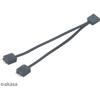 Akasa Addressable RGB LED Splitter Kabel 12cm, schwarz, 2-fach