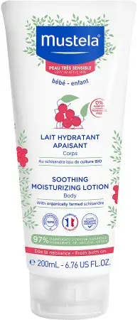 Mustela Beruhigende Feuchtigkeitsspendende Milch Sehr Empfindliche Haut Tube 200ml