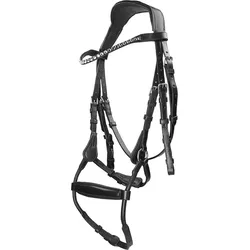 Trense Aquila Deluxe Horsegear Schwarz WARMBLUT