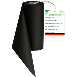 Sensalux Vlies-Tischläufer 30 cm x 25 m Schwarz