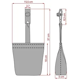 Preiswert & Gut Sandsack 8 Stück 0,18 x 0,05 m UV-beständig